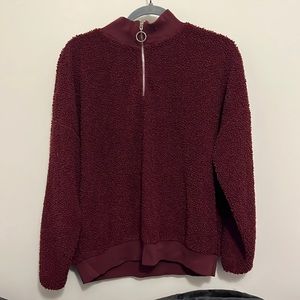 Shaggy Sweater - Maroon